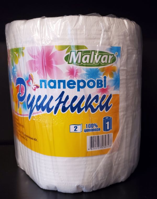 Рушник двошаровий білий (100 метрів)