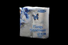 Туалетний папір двошаровий  "Метелик" (4 рулони в пакованні)